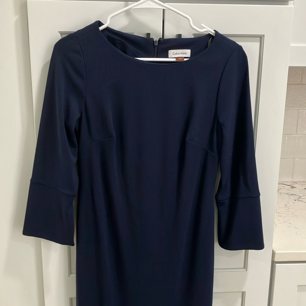 Calvin Klein Women's Solid Navy Blue Polyester Fo… - image 3